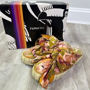 Farm Rio Summer Dream Sneaker Mules Size 8
